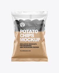 ✓ free for commercial use ✓ high quality images. Bag With Black Potato Chips Mockup In Bag Sack Mockups On Yellow Images Object Mockups