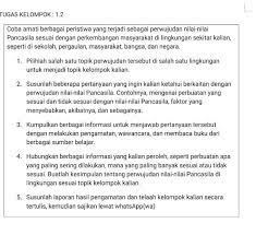 Tingkatkan kesadaran tentang masalah cyberbullying di komunitas anda dengan mengadakan pertemuan dan membuat selebaran untuk diberikan kepada anak yang lebih muda atau orang tua. Tugas Kelompok 12coba Amati Berbagai Peristiwa Yang Terjadi Sebagai Perwujudan Nilai Nilaipancasila Brainly Co Id