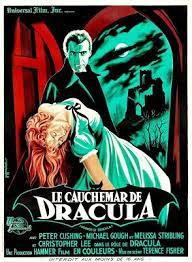 Le Cauchemar De Dracula Cartel Frances Diseno Guy Gerard Noel Dracula Dracula 1958 Terence Retro Horror Horror Movie Posters Classic Horror Movies