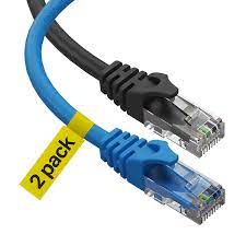Si la conexión física se . Amazon Com Cat6 Ethernet Cable 10 Ft 2 Pack Lan Utp 3 Meters Cat 6 Rj45 Network Patch Internet Cable 10 Feet Electronics