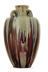 Lot Auguste Delaherche 1857 1940 Grand Vase Ovoide En Gres In The Sale Ceramiques Collection Europeenn Art Ceramique Poterie Ceramique Grands Vases