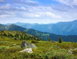 Illustration about mountain landscape with river at night. Simple Mountains Landscape Altai Siberia Stock Photo Picture And Royalty Free Image Image 13987188