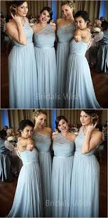 Pretty Light Blue Lace Top One Shoulder Long Bridesmaid Dresses Bw0508 Popular Bridesmaid Dresses Light Blue Bridesmaid Dresses Pretty Bridesmaid Dresses