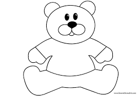 Orsetto Sagoma Per Lavoretti Sagome Creativo Orso