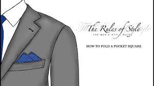 Tuck the excess fabric into your jacket pocket and leave the pointed. How To Fold A Pocket Square Pyramids Youtube
