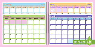 Large block printable calendar 2021. Blank Monthly Calendar Template 2021 Twinkl Resources