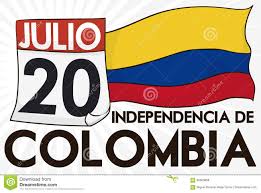 2 minutos hoy se celebra el día de la independencia de colombia.es fecha en que todos los colombianos conmemoran como el país logró independizarse de españa en el año 1810. Calendario De Hojas Sueltas Con La Fecha Y Bandera Para El Dia De La Independencia De Colombia Ejemplo Del Vector Ilustracion Del Vector Ilustracion De Grito Criollo 96363688