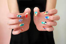 Flower nail art stickers decals summer nail decorations blooming flower nail stickers decals water summer sliders chrysanthemum peony design for manicure 12 sheets. Nail Art Inspo 80 S Abstract Nails Abstract Nail Art Nail Art Inspo Abstract Nails