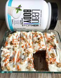 Carrot Cake Protein Slices No Excuses Nutrition Recipe Protein Powder Recipes Vanilla Protein Powder Food