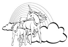Who doesn't want to lose themselves in the childhood wonder of cute images and pretty drawings? Rainbow Unicorn Coloring Pages For Kids Unicorn Drawing With Crayons