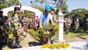 Troop of BSF cyclists pay tribute to the soldiers of Sepoy Mutiny in  Malegarh Crematorium - Barak Bulletin