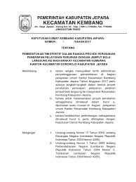 Proyek perubahan ini akan dipimpin langsung oleh peserta diklatpim ii angkatan xli kelas l tahun 2015 nama drg. Tim Efektif Proyek Perubahan Pigura