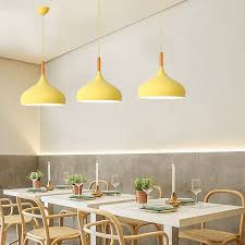 Aeyee Metal Pendant Light Fixture, Modern Hanging Light, Adjustable Small Chandeliers, Cute Kitchen Pendant Light Yellow