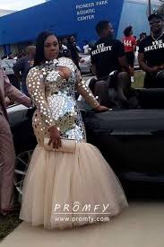 Silver Mirror Sequin Tulle Plus Size Prom Dress Prom Girl Dresses Black Girl Prom Dresses Plus Size Prom Dresses