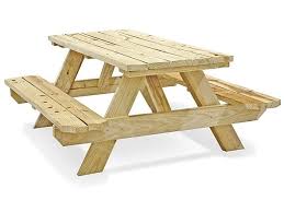 Deluxe A Frame Wooden Picnic Table 6 H 6102 Uline In 2020 Wooden Picnic Tables Picnic Table Painting Patio Furniture