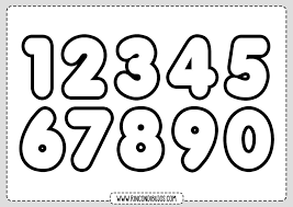 Colorear Numeros Plantilla Rincon Dibujos Colorear Por Numeros Plantillas De Numeros Numero Para Colorear