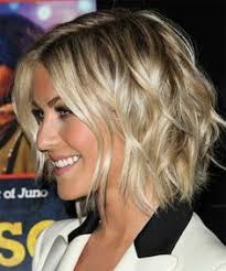 This short haircut is great on curly hair even without styling. Semi Curly Medium Length Bob