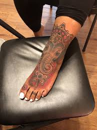 Ig Dope5ink Elephant Foot Tattoo Maleilalee Foot Tattoos Foot Tattoos Girls Foot Tattoos For Women