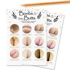 Amazon.com: 30 Baby Butts or Boobs Fun Baby Shower Game, Gender Neutral Boy  or Girl, Fun Baby Shower Games Favors, Funny Activity Question at Reveal  Bundle, For Kids, Mom, Dad, Women Men