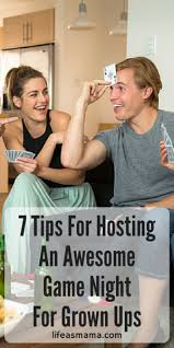 7 Tips For Hosting An Awesome Game Night For Grown Ups Backyard Party Games Home Party Games Game Night Parties