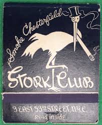 The Stork Club Matchbook (Unstruck)