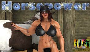 Monster Horse Cock on Muscular Shemale – (PILTIKITRON) - Lewd.ninja