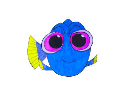It's just a basic shape for dory's head. How To Draw Baby Dory Step By Step Dory Drawing Mini Art Baby Drawing