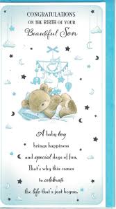 ===== congratulations on the newest family member brightening your household with even more joyous waves of laughter and fun Prelude New Baby Boy Card Congratulations On The Birth Of Your Beautiful Son Slim Baby Mobile Card Size 23cm X 14cm Buy Online In Saint Vincent And The Grenadines At