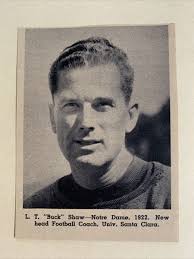 L.T. Buck Shaw Notre Dame Fighting Irish 1936 College Football Panel