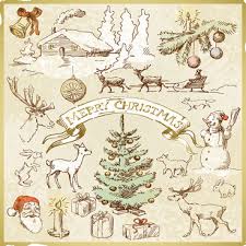 Hand drawn christmas scene illustrations & vectors. Christmas Scene Drawing Free Vector Download 99 257 Free Vector For Commercial Use Format Ai Eps Cdr Svg Vector Illustration Graphic Art Design