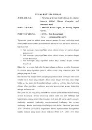 Apakah kepemimpinan di instansi kita merupakan salah satu gaya kepemimpinan yang melaksanakan servant leadership. Doc Review Jurnal Beta Romi Academia Edu