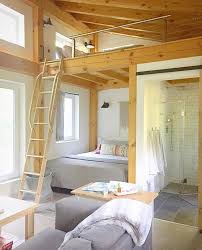 We had a tour in this gorgeous cornerstone tiny home, and we really loved it! United Tiny House On Instagram Honeycrisp Cottage Super Convenient With The Bathroom Right Nex Tiny House Bedroom Tiny House Inspiration Tiny House Living