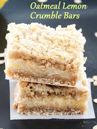Oatmeal Lemon Crumble Bars Recipe Classic Cookies Recipes Lemon Recipes Dessert For Dinner