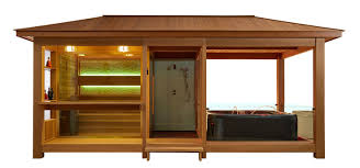 Wellness haus im garten mit sauna und whirlpool isauna. Lt06 Rote Zeder 650x350 9kw Vitra Awt
