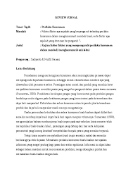 Krisis global bisnis dan perilaku konsumen: Doc Review Jurnal Prilaku Konsumen Tugas Metode Riset Muhammad Ramli Academia Edu