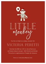 Click here to download this adorable invitation set with a naughty monkey. The Sock Monkey Baby Shower Invitation By Basic Invite
