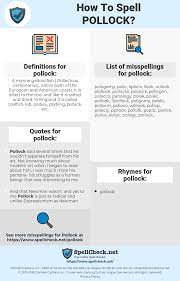 If the spell is on your class's spell list but of a higher level than you can normally cast, you must make an ability check using your spellcasting ability to determine whether you cast it successfully. How To Spell Pollock And How To Misspell It Too Spellcheck Net