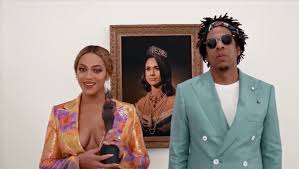 Discover pinterest's 10 best ideas and inspiration for jay z. Beyonce And Jay Z Pose With Portrait Of Meghan Markle Portrait For Brit Awards
