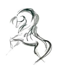 Abstract Black And White Animal Drawings Horse Art Black And White Horse Print Abstract Horse Art Etsy In 2020 Abstract Horse Art Horse Art Abstract Horse