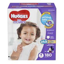 The number of diapers in the jumbo pack depends on the size; Huggies Little Snugglers Little Movers Plus Diapers Size 1 2 3 4 5 6 Availabl Disposable Diapers Diapering