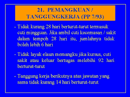 Antara bidang tugas pembantu pembangunan masyarakat s19 adalah seperti berikut: Memangku Tugas In English