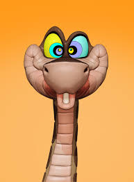 Mari continued to stared deeply into kaa's eyes. Artstation Kaa From 1967 Animated Adaption Omkar Nerlekar