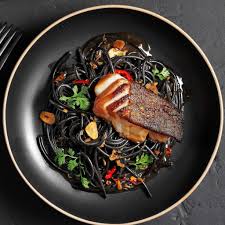 Schwarze Spaghetti Mit Kabeljau Rezept Lebensmittel Essen Rezepte Lachs Gerichte