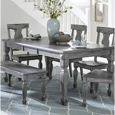 Kara Extendable Solid Wood Dining Table In 2020 Wood Dining Table Grey Kitchen Table Solid Wood Dining Table