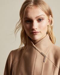 Ted baker short coat with peplum size 1 uk 8. Short Belted Wool Wrap Coat Camel Jackets And Coats Ted Baker Row