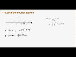 Unser letztes beispiel ist eine funktion, die nicht durch eine termdarstellung, sondern von vornherein über ihre fourierreihe definiert ist: Mathe Ii 4 3 Komplexe Fourier Reihen Youtube