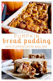 Pumpkin Bread Pudding With Pumpkin Creme Anglaise Poetry Pies Pumpkin Bread Pumpkin Recipes Pumpkin Bread Pudding