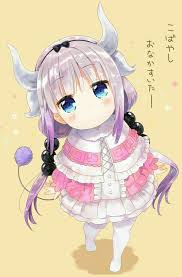 Kanna Kanna Kamui Kobayashi San Chi No Maid Dragon Kawaii Monster Girl Dragon Kobayashi San Chi No Maid Dragon Miss Kobayashi S Dragon Maid Anime Chibi