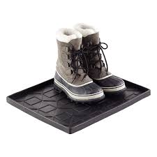 Made of durable recycled plastic, it is watertight and lightweight. Medium Shoe Boot Tray The Container Store