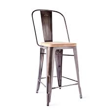 Marais A Counter Stool With Wood Seat It S Hip To Be A Square If The Marais A Chair And The High Back Stool Had A Baby It W Stool Bar